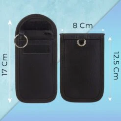 Faraday Kooi Hoesje (2 PACK) + 2X RFID Kaarthouders - Autosleutel RFID Antidiefstal - Keyless Entry Go Sleutel Etui - Qwality4u -Auto-Onderdelen 1200x1200 953