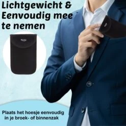 Faraday Kooi Hoesje (2 PACK) + 2X RFID Kaarthouders - Autosleutel RFID Antidiefstal - Keyless Entry Go Sleutel Etui - Qwality4u -Auto-Onderdelen 1200x1200 954