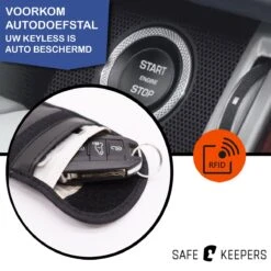 Safekeepers 2 X Anti-diefstal Hoesje - Anti Straling - Beschermhoesje - Sleuteletui - Autosleutel Met Sleutelzakje - 2 Stuks -Auto-Onderdelen 1200x1200 959