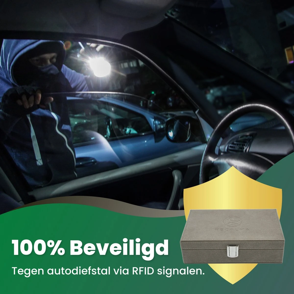 Recalma Faraday Box – Sleutelbox Voor Autosleutels – Autosleutel Kluis - Antidiefstal Keyless Entry - RFID - Vervanger Sleuteltasjes - Autosleutel Antidiefstal 6 Recalma Faraday Box – Sleutelbox Voor Autosleutels – Autosleutel Kluis - Antidiefstal Keyless Entry - RFID - Vervanger Sleuteltasjes - Autosleutel Antidiefstal - Afbeelding 4