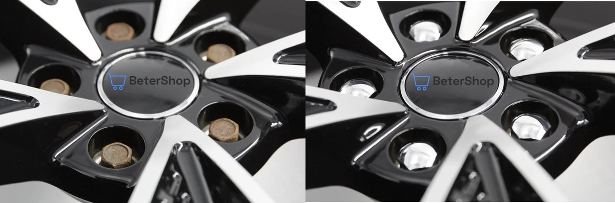 Wielmoerkapjes 17 Mm - Chrome - Kunststof - Set Van 20 Stuks Incl. Tweezer Tool - Universeel 5 Wielmoerkapjes 17 Mm - Chrome - Kunststof - Set Van 20 Stuks Incl. Tweezer Tool - Universeel - Afbeelding 3