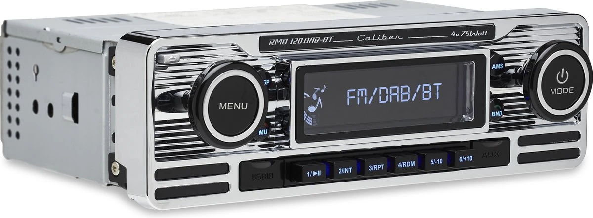 Caliber Autoradio Met Bluetooth 1 DIN USB 18 Voorkeurzenders Retro Look (RMD120BT) 4 Caliber Autoradio Met Bluetooth 1 DIN USB 18 Voorkeurzenders Retro Look (RMD120BT) - Afbeelding 2