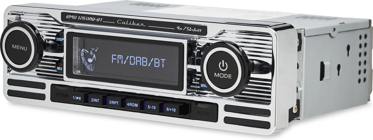 Caliber Autoradio Met Bluetooth 1 DIN USB 18 Voorkeurzenders Retro Look (RMD120BT) 9 Caliber Autoradio Met Bluetooth 1 DIN USB 18 Voorkeurzenders Retro Look (RMD120BT) - Afbeelding 7