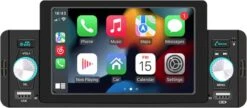 Merkloos YSM All In One Sound - Autoradio - 1Din - Touchscreen Scherm - 5 Inch - CarPlay - Android Auto - MirrorLink - Bluetooth - Handsfree - Usb