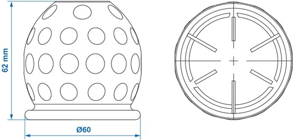 PROPLUS Pro Plus Trekhaakdop - Golfbal - Universeel - Rood 5 PROPLUS Pro Plus Trekhaakdop - Golfbal - Universeel - Rood - Afbeelding 3