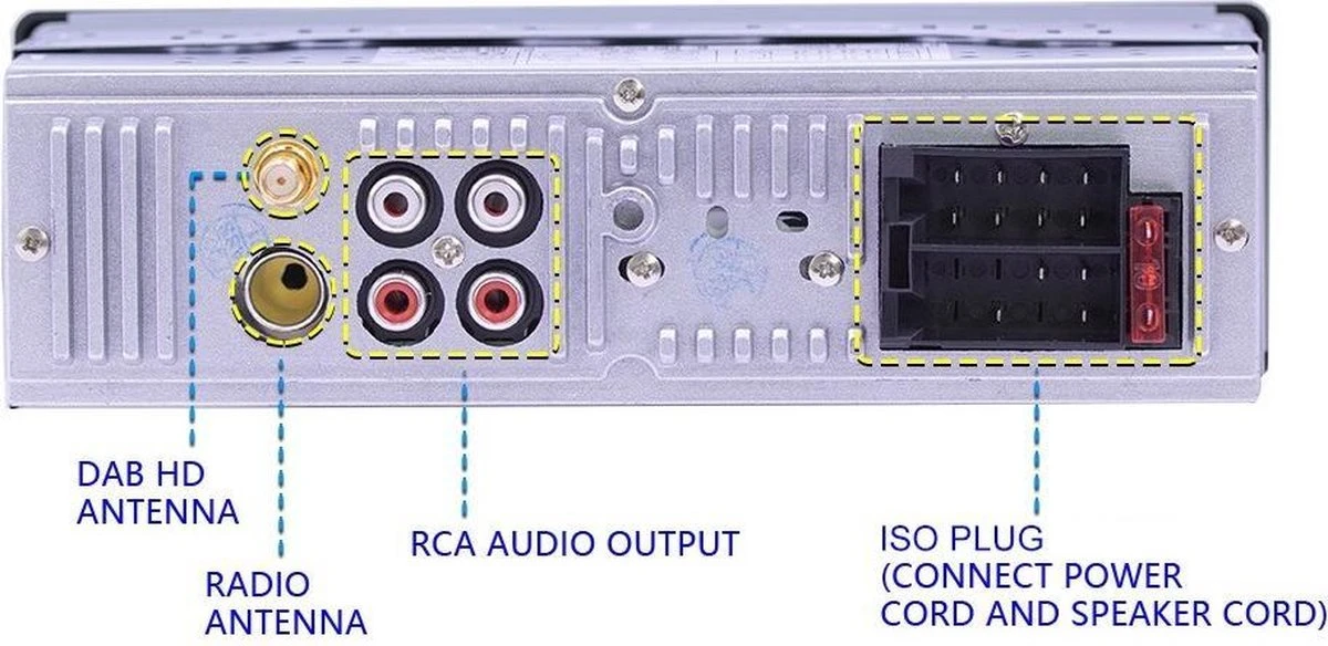 TechU™ Autoradio T93 – 1 Din Met Afstandsbediening – 7 Kleuren LCD Display – Bluetooth – AUX – USB – SD – DAB DAB+ FM Radio – Handsfree Bellen 16 TechU™ Autoradio T93 – 1 Din Met Afstandsbediening – 7 Kleuren LCD Display – Bluetooth – AUX – USB – SD – DAB DAB+ FM Radio – Handsfree Bellen - Afbeelding 14