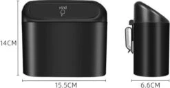 Merkloos Auto Prullenbak - Auto-opslag- Vuilnisbak -Vuilnisbak Organizer - Mini Prullenbak 1L - Auto Deur Prullenbak - Handig Prullenbak- Plastic Opbergdoos Auto - Mini Auto Prullenbak-Reisgoederen - Auto Accessoires - Zwart -Auto-Onderdelen 1200x622 1