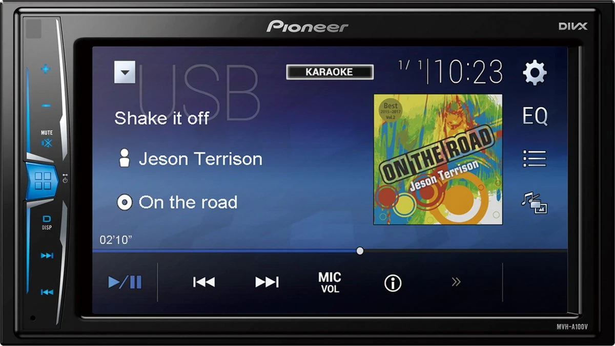 Pioneer MVH-A100V Dubbel-Din Multimedia Autoradio 3 Pioneer MVH-A100V Dubbel-Din Multimedia Autoradio