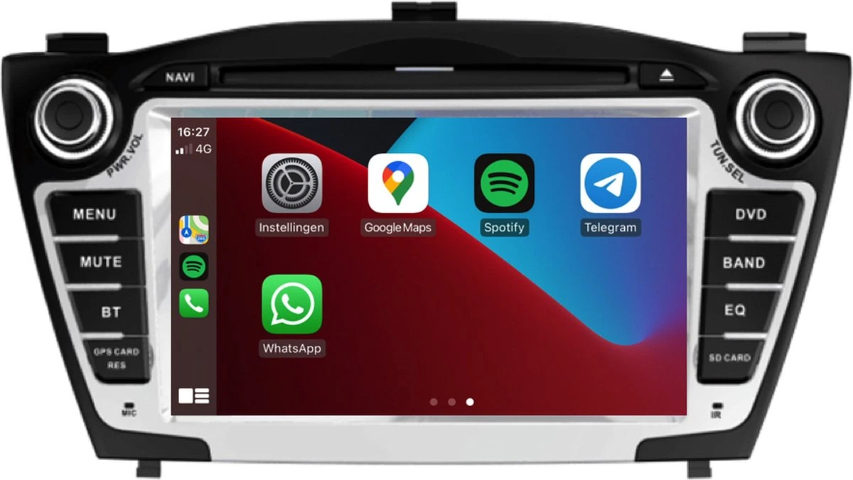Hyundai Ix35 Autoradio | Draadloos Carplay | Android Auto 6 Hyundai Ix35 Autoradio | Draadloos Carplay | Android Auto - Afbeelding 4