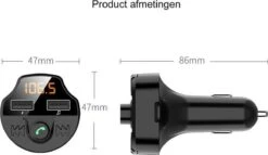 Auto FM Transmitter - Bluetooth - Handsfree Bellen - USB - Carkit - Audio Receiver - Oplaadfunctie - Auto Accessoires -Auto-Onderdelen 1200x695