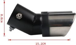 Merkloos Dubbele Uitlaat Chrome Aflopend 60mm Kopstuk / Eindstuk RVS [Uitlaat Sierstuk - Uitlaat Tuning - Uitlaat Koppelstuk] -Auto-Onderdelen 1200x716 2