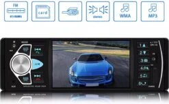 Enkel Din Autoradio Met 4 INCH Scherm En Camera | Bluetooth & USB -Auto-Onderdelen 1200x737