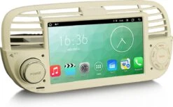 Fiat 500 CarPlay | 2007 T/m 2015 | Android 10 Autoradio Wit -Auto-Onderdelen 1200x747 1