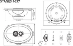JBL Stage3 9637 - Autospeakers - 15,2 X 22,9 Cm - Coaxiaal - 375 Watt - Zwart -Auto-Onderdelen 1200x759 1