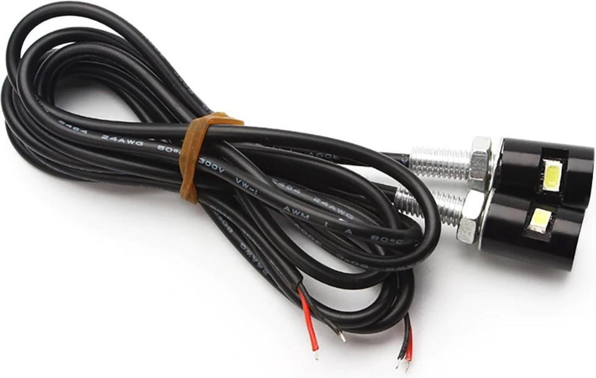 LED Kentekenverlichting Voor Motor & Scooter - Kentekenplaatverlichting - Universeel - 6500K 4 LED Kentekenverlichting Voor Motor & Scooter - Kentekenplaatverlichting - Universeel - 6500K - Afbeelding 2