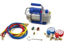 Vacuümpomp 1 Traps Met 2 Voudige Manometerset 60 Liter Per Minuut