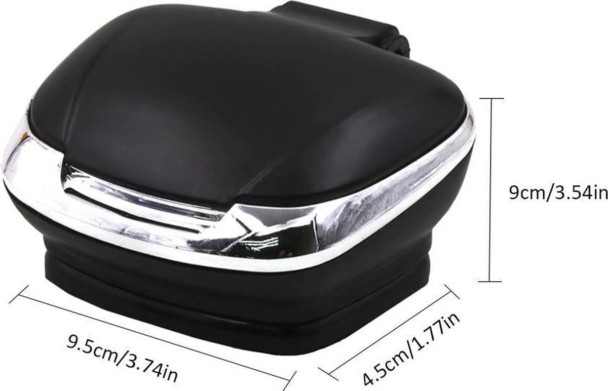 Merkloos Luxe Auto Asbak Met LED Verlichting - Auto Accessoires - Rookaccessoires - Sigarettenhouder - Geurloze Antirook Asbak 4 Merkloos Luxe Auto Asbak Met LED Verlichting - Auto Accessoires - Rookaccessoires - Sigarettenhouder - Geurloze Antirook Asbak - Afbeelding 2
