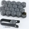 Wielmoerkapjes 17 Mm - Grijs / Antraciet Matt - Kunststof - Set Van 20 Stuks Incl. Tweezer Tool - Universeel 1 Wielmoerkapjes 17 Mm - Grijs / Antraciet Matt - Kunststof - Set Van 20 Stuks Incl. Tweezer Tool - Universeel -Auto-Onderdelen 1200x775 3