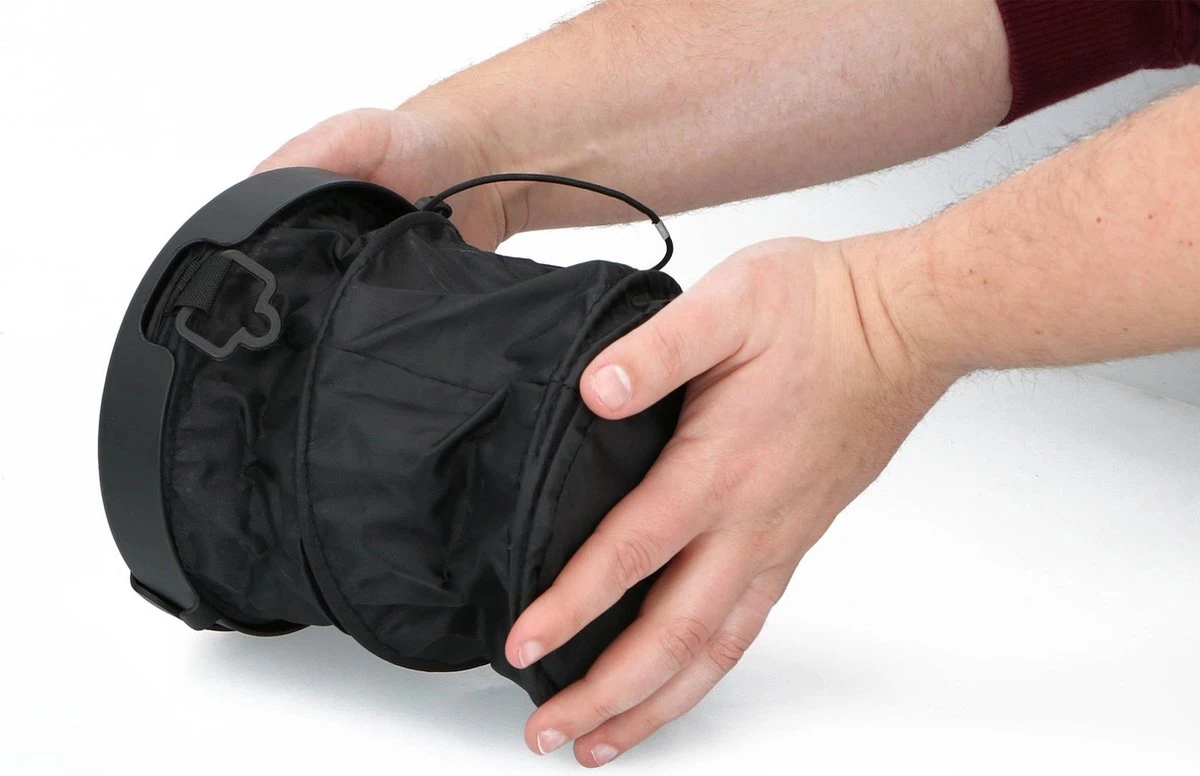 Dunlop Auto-Afvalbak - Opvouwbaar - Ø 16 Cm - Met Deksel - Voor Aan Het Dashboard Of Op De Vloer 8 Dunlop Auto-Afvalbak - Opvouwbaar - Ø 16 Cm - Met Deksel - Voor Aan Het Dashboard Of Op De Vloer - Afbeelding 6