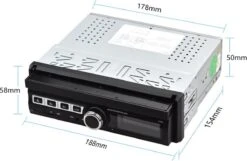 TechU™ Autoradio T142 – Met Uitklapbaar Scherm, Afstandsbediening & Achteruitrijcamera – 1 Din – 7 Inch Touchscreen – FM Radio – Bluetooth – USB – AUX – TF Card – Handsfree Bellen -Auto-Onderdelen 1200x780 3