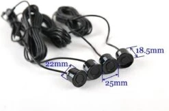 Parkeersensoren Set | 4 Sensoren | Geluid En Display | Zwart -Auto-Onderdelen 1200x789