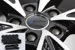 Wielmoerkapjes 17 Mm - Zwart Matt - Kunststof - Set Van 20 Stuks Incl. Tweezer Tool - Universeel -Auto-Onderdelen 1200x800 109