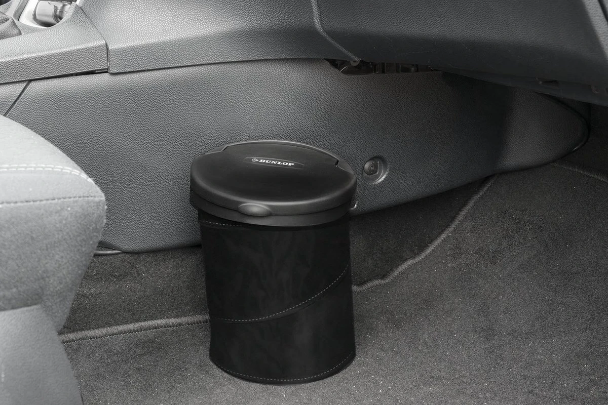 Dunlop Auto-Afvalbak - Opvouwbaar - Ø 16 Cm - Met Deksel - Voor Aan Het Dashboard Of Op De Vloer 10 Dunlop Auto-Afvalbak - Opvouwbaar - Ø 16 Cm - Met Deksel - Voor Aan Het Dashboard Of Op De Vloer - Afbeelding 8