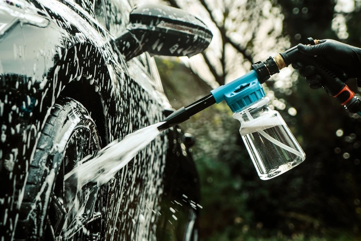 Auto Poets - Foam Gun - Tuinslang - Gratis Detail Brush - 3 In 1 - Auto Wassen - Auto Accessoires - Wasstraat - Schuimapparaat Voor Tuinslang - Snow Foam 6 Auto Poets - Foam Gun - Tuinslang - Gratis Detail Brush - 3 In 1 - Auto Wassen - Auto Accessoires - Wasstraat - Schuimapparaat Voor Tuinslang - Snow Foam - Afbeelding 4