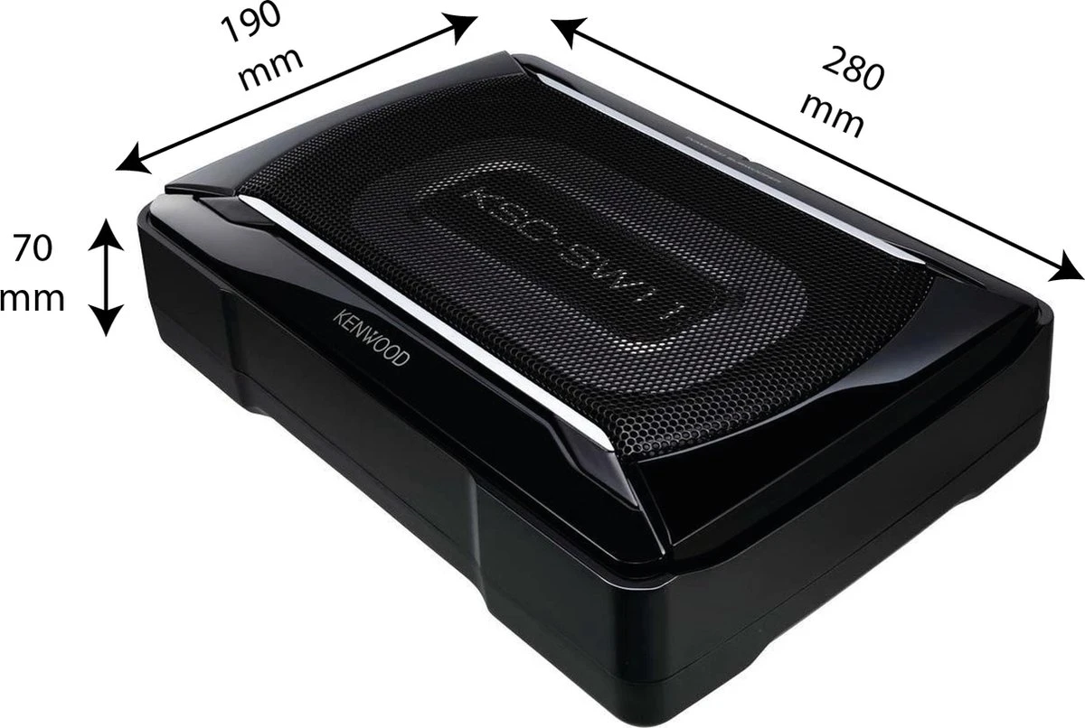 Kenwood KSC-SW11 - Autosubwoofer - Actieve Underseat Subwoofer - 150 Watt 9 Kenwood KSC-SW11 - Autosubwoofer - Actieve Underseat Subwoofer - 150 Watt - Afbeelding 7
