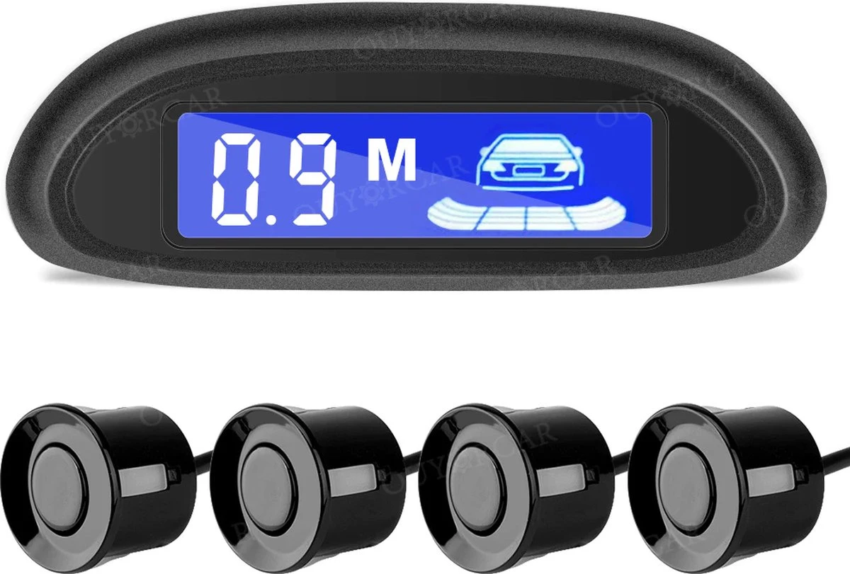 Parkeersensor Voor Auto - Draadloos - Met Geluid - Geschikt Voor Achter - Parkeersensoren - Parkeerhulp - Zwart 3 Parkeersensor Voor Auto - Draadloos - Met Geluid - Geschikt Voor Achter - Parkeersensoren - Parkeerhulp - Zwart