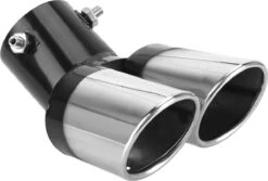 Merkloos Dubbele Uitlaat Chrome Aflopend 60mm Kopstuk / Eindstuk RVS [Uitlaat Sierstuk - Uitlaat Tuning - Uitlaat Koppelstuk] -Auto-Onderdelen 1200x813 2