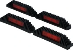 Carpoint Autodeur Beschermer | Autodeur Bescherming Voor Garage En Muur | Deurstripset 220mm Zwart Dubbel 2x60cm