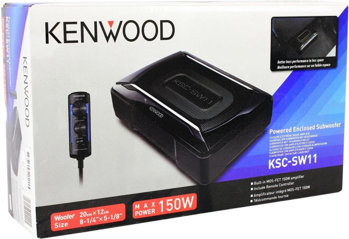 Kenwood KSC-SW11 - Autosubwoofer - Actieve Underseat Subwoofer - 150 Watt 11 Kenwood KSC-SW11 - Autosubwoofer - Actieve Underseat Subwoofer - 150 Watt - Afbeelding 9