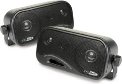 Caliber 3-Weg Autospeakers Voor Opbouw In Auto Of Vrachtwagen 120W/90dB Set Van 2 Incl. Montageset (CSB2)