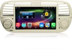 Fiat 500 CarPlay | 2007 T/m 2015 | Android 10 Autoradio Wit -Auto-Onderdelen 1200x828
