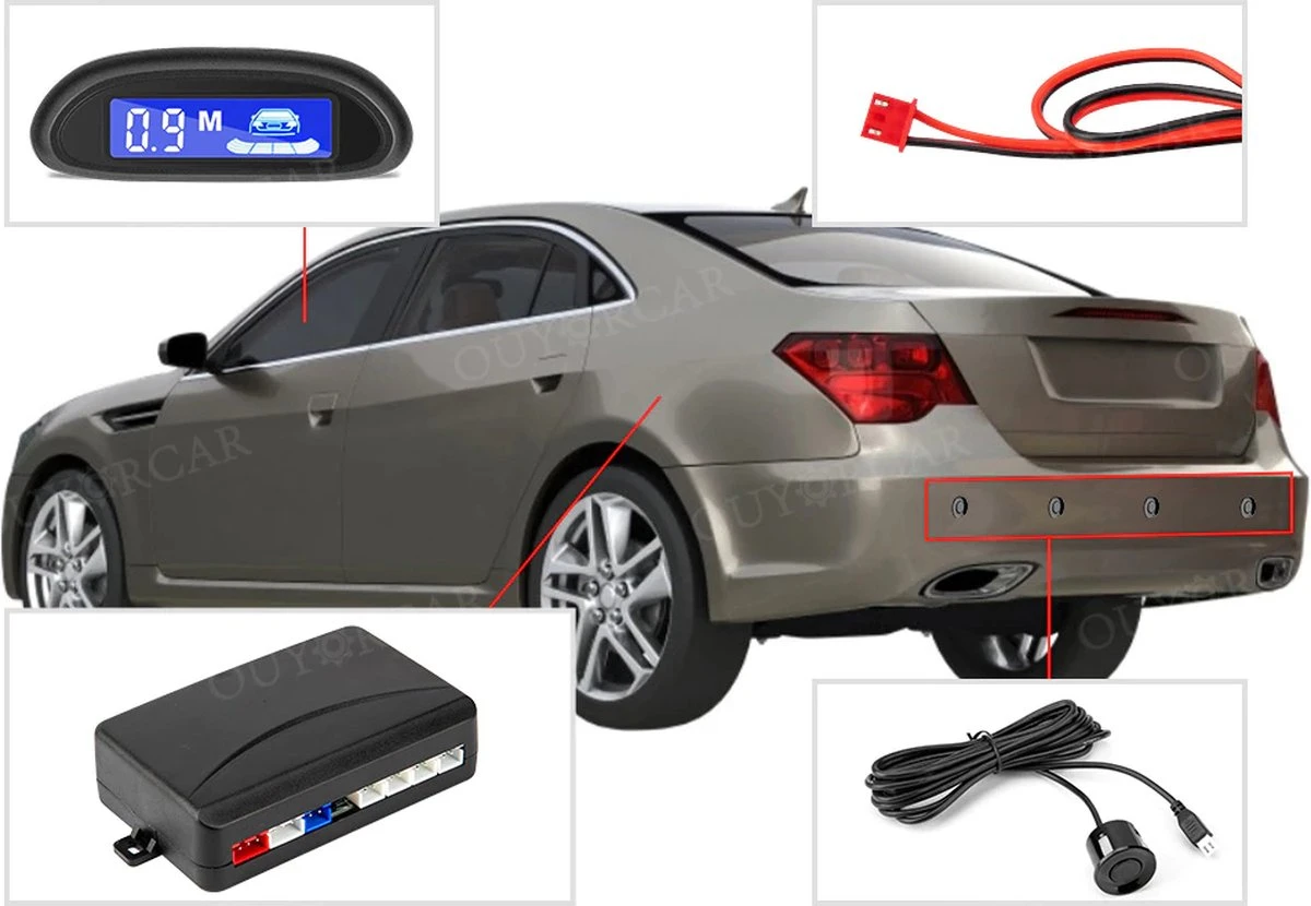 Parkeersensor Voor Auto - Draadloos - Met Geluid - Geschikt Voor Achter - Parkeersensoren - Parkeerhulp - Zwart 5 Parkeersensor Voor Auto - Draadloos - Met Geluid - Geschikt Voor Achter - Parkeersensoren - Parkeerhulp - Zwart - Afbeelding 3