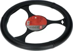 Carpoint Stuurhoes Auto - Leer Zwart - Voor Sturen Met Een Diameter Van 37-39 Cm