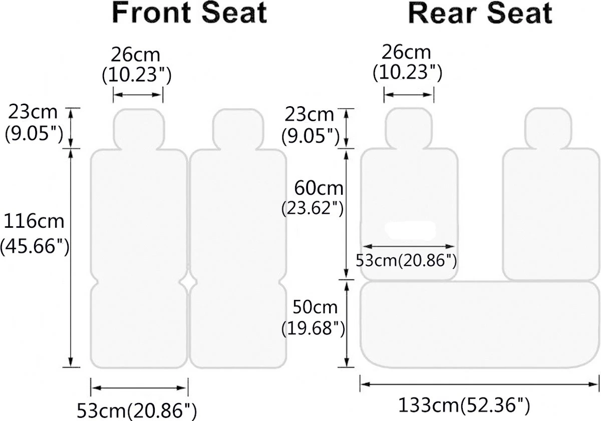 ELUTO Autostoelhoezen - Complete Set Van 5 Stoelen - Universeel - Past Altijd - Zwart 9 ELUTO Autostoelhoezen - Complete Set Van 5 Stoelen - Universeel - Past Altijd - Zwart - Afbeelding 7