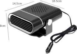 Merkloos 24V Verwarmingsventilator Voor Vrachtwagens, Bestelwagens En Caravans - Autoverwarming - Ontdooier - Voorruitverwarming - Duurzaam Ontwerp - 360 Graden Rotatie - 2 In 1 - Ideaal Voor Bevroren Ramen - Zwart -Auto-Onderdelen 1200x843 6
