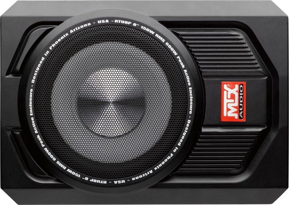 MTX RTU8P Underseat Subwoofer Met Versterker - 150W 7 MTX RTU8P Underseat Subwoofer Met Versterker - 150W - Afbeelding 5