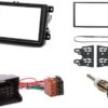 Merkloos 2 Din Inbouwpaneel / Installatie Kit Voor Volkswagen/Seat/Skoda Inclusief Iso Verloopstekk