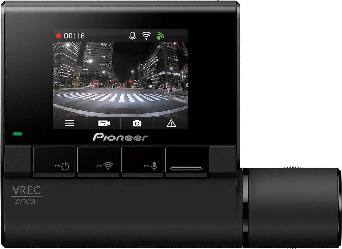 Pioneer - Dashcam - VREC-Z710SH-RCSD - 24/7 Beveiliging - Nacht Modus - Full HD - Front + Rear Camera - Inclusief 128 GB SD Kaart 6 Pioneer - Dashcam - VREC-Z710SH-RCSD - 24/7 Beveiliging - Nacht Modus - Full HD - Front + Rear Camera - Inclusief 128 GB SD Kaart - Afbeelding 4