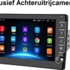 TechU™ Autoradio AT27 – 1 Din Dual Camera – 8” Touchscreen Monitor – Bluetooth & Wifi – Android 9.1 – Handsfree Bellen – FM Radio – USB – GPS Navigatie -Auto-Onderdelen 1200x879