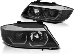 Koplampen BMW E90/E91 05-08 3D AE LED ZWART