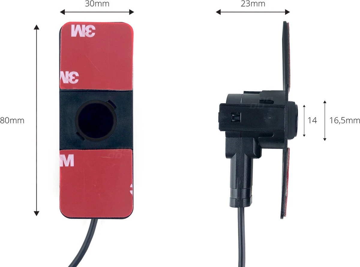 Parkeerhulp, Parkeersensoren Met Geluid En 4 Sensoren (diameter 16,5mm) - Universeel 4 Parkeerhulp, Parkeersensoren Met Geluid En 4 Sensoren (diameter 16,5mm) - Universeel - Afbeelding 2