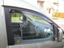 Zijwindschermen Donker Getint - Team Heko - Tbv VW Volkswagen - Type Caddy 2 Deurs Model VANAF 2004 - 2020