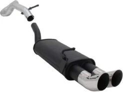 Novus Sportuitlaat, Sport Einddemper Geschikt Voor Audi A3 8L, Seat Leon 1M, VW Golf 4 En New Beetle - 2x76mm DTM