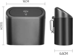 Merkloos Auto Prullenbak - Auto-opslag- Vuilnisbak -Vuilnisbak Organizer - Mini Prullenbak 1L - Auto Deur Prullenbak - Handig Prullenbak- Plastic Opbergdoos Auto - Mini Auto Prullenbak-Reisgoederen - Auto Accessoires - Zwart -Auto-Onderdelen 1200x905 6