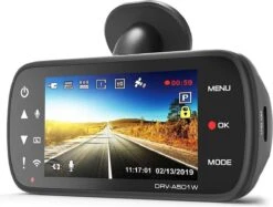 Kenwood DRV-A501W - 16GB Wide Quad HD DashCam Met Geïntegreerde 3.0" LCD, Wireless Link, GPS & G-sensor - RearCam-input -Auto-Onderdelen 1200x910