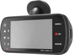 Kenwood DRV-A501W - 16GB Wide Quad HD DashCam Met Geïntegreerde 3.0" LCD, Wireless Link, GPS & G-sensor - RearCam-input -Auto-Onderdelen 1200x912